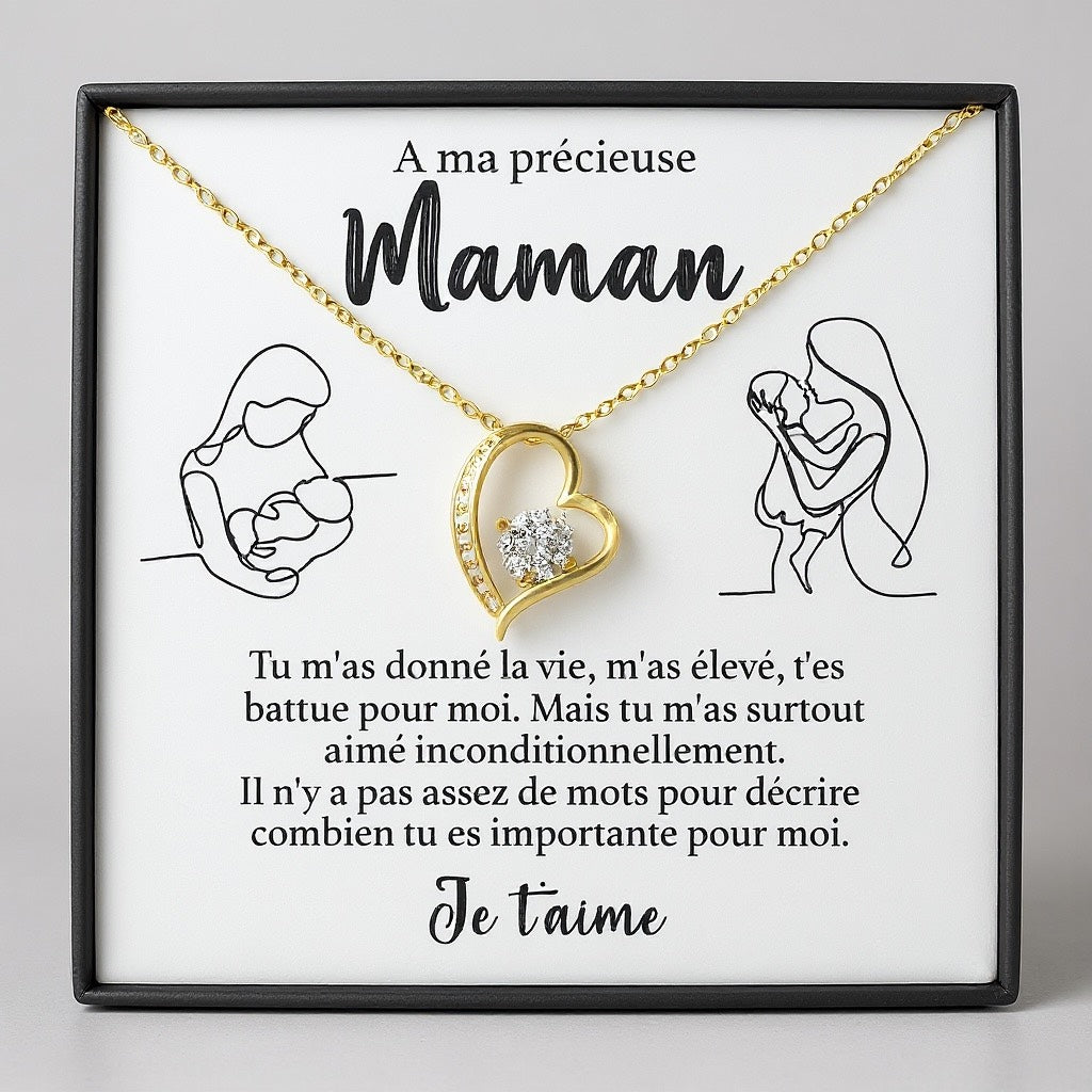Coffret Collier "À ma Précieuse Maman"