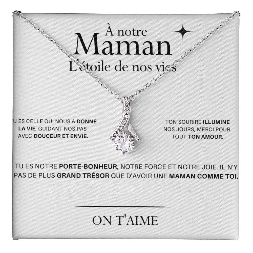 Coffret Collier "À notre Maman, l'étoile de nos vies"