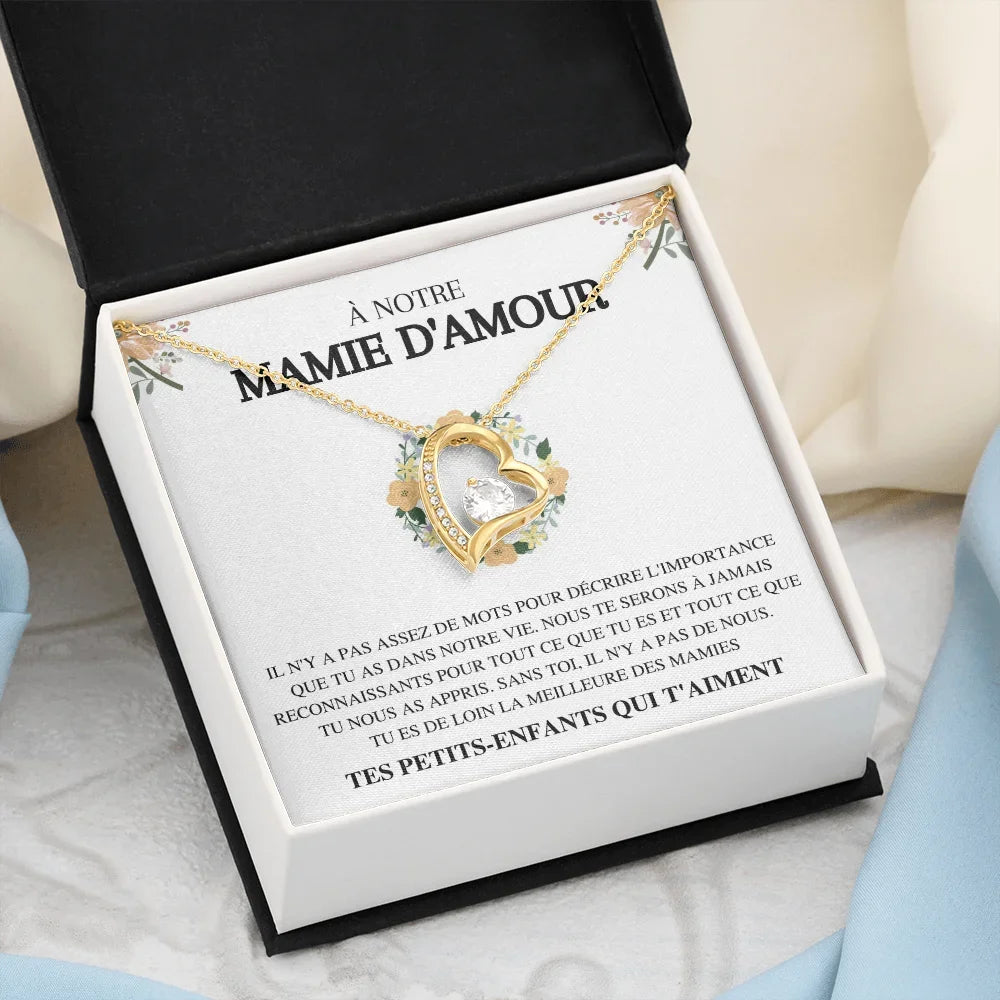 Coffret Collier « À Notre Mamie D’Amour »