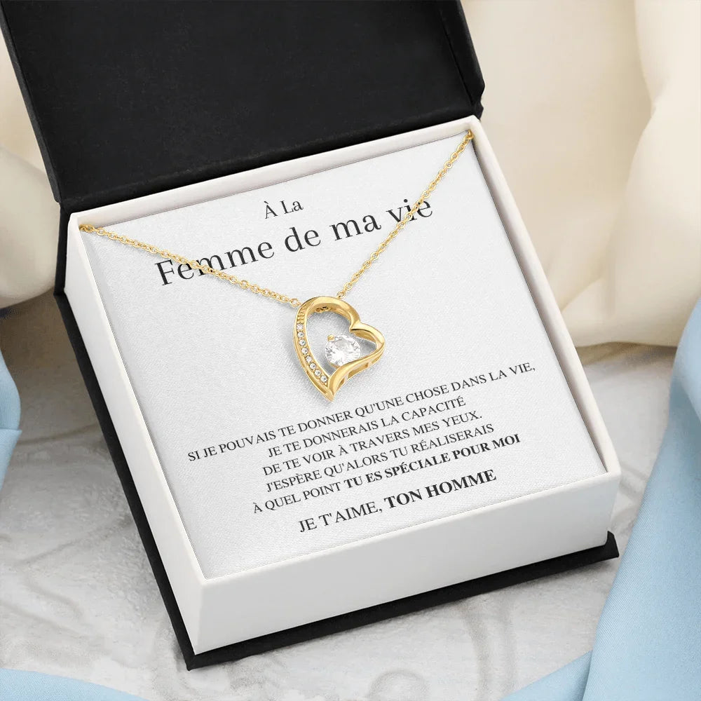 Coffret Collier « À la Femme de ma vie »